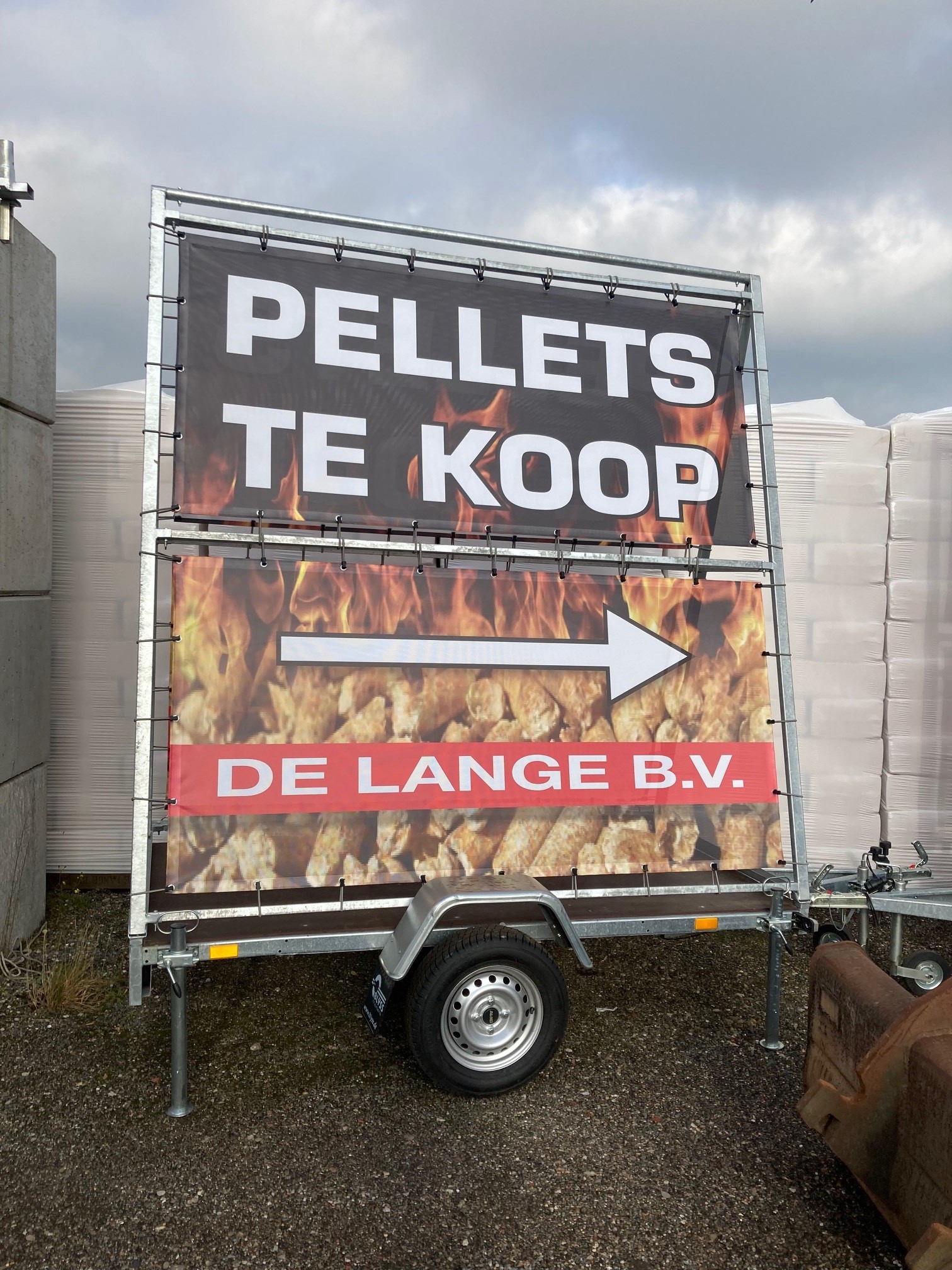 Spandoek wagen